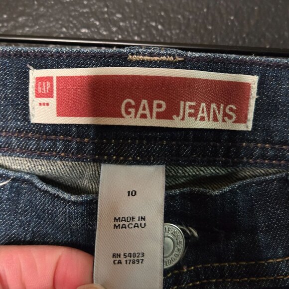 Y2K Gap Jeans Womens Flare Low Rise Denim Pants Size 10 Blue Cotton Blend Blue - Picture 6 of 6